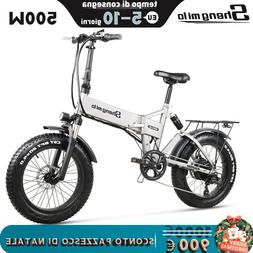 Elettrica 500w Pieghevole Ebike 48v 12.8ah City Fat Tire Ele