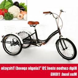 Con Cestello Per Bicicletta A 3 Ruote Adult