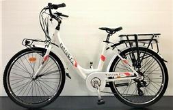 ATALA E-RUN 6.1 360 E-BIKE CITYBIKE DONNA 26" 7V 2021 - BIAN