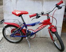 Bici 16" ATALA HELL TEDDY BOY 16 BAMBINO ROSSA BLU USATA FUN