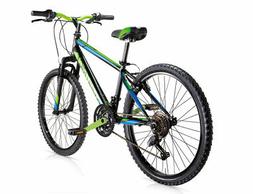 BICI 26 DISTRICT MTB UOMO 18V NERO OPACE VERDE 636 H40 FORCE