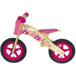 Bici Bambino BRN Legno Naturale Flower Rosa