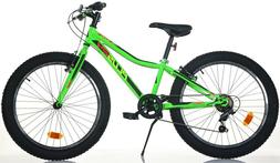 24 Mtb Dino Bikes Bambino Shimano 6v Ruote Plus 424 Up Verde