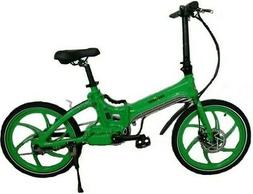 Elettrica A Pedalata Assistita Pieghevole Verde Uomo Donna