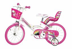 BICI BIMBA BAMBINA UNICORN 12" - 14" - 16"-20" DINO BIKES