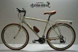 BICI CITY BIKE TREKKING IBRIDA 28 PANNA MARRONE 21V