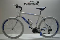 Bici corsa 28 uomo ibrida 21v bianca SHIMANO IN ALLUMINIO