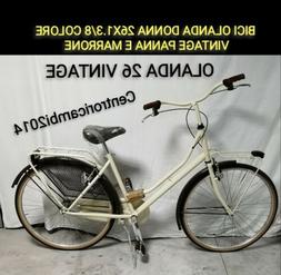 Bici da donna olanda 26x1.3/8 trekking city bike vintage Pan