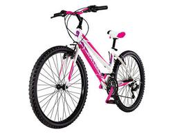 BICI DISTRICT 27,5 DONNA MATT WHITE + NEON FUCSIA MOD. 637  