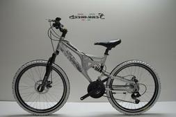 Bici mtb 24 bi ammortizzata in alluminio 21v shimano bimbo d