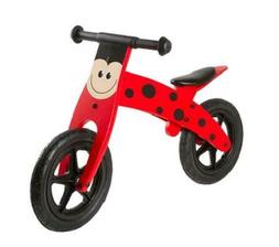 BICI PEDAGOGICA IN LEGNO COCCINELLA SENZA PEDALI EQUILIBRIO