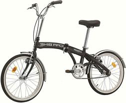 20" Pieghevole Carbike, Senza Cambio, Nero Opaco, Uomo
