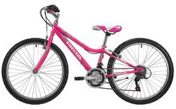 24 Mountain Bike Donna Fucsia Ciclo Bici City Mtb Bambina Ro
