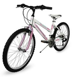 24'' Cinzia Snake Bici Bianco Rosa Donna City Bike Bambina R