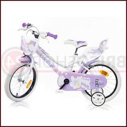 Bambina 16 Pollici 4 5 6 7 Anni Cestino Campanello Freni Bic