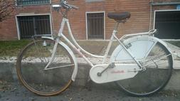 Da Donna Bottecchia Vintage Con Cestino Paglia