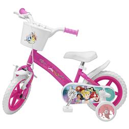 Principesse Disney 12" Et&Agrave; 3/5 Anni Con Rotelle E Cestino -