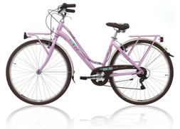 Donna 28'' Cinzia Ravello Bici Olanda Lady Rosa City Bike Ca
