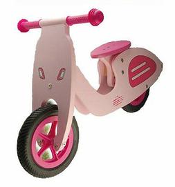 In Legno Senza Pedale Bici Rosa Style Vespa Giocattolo Bambi