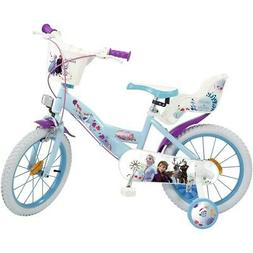 Per Bambini 16" Disney Frozen 2 Con 2 Freni E Borraccia Toim