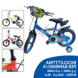 Per Bambino Biciclettina Bimbo Bambina Bici In Acciaio