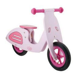 Primi Passi Senza Pedali In Legno Vespa Style Rosa Ridewill 