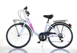 Ruota 24 Pollici Ragazza Donna Bici Roadster Portapacchi Bic