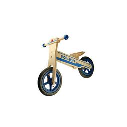 Senza Pedale In Legno " Bici " Kids Polizia- Blu Di 20 Mesi 