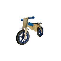 Senza Pedale In Legno " Bici " Kids Moto- Blu Di 20 Mesi A 4