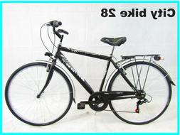 Uomo Bici Da Passeggio City Bike Trekking 28 Shimano 6 Veloc