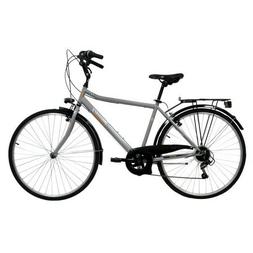 Uomo Ragazzo City Bike 28 Argento Da 170 A 185cm Da Altezza