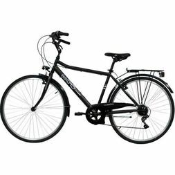 Uomo Ragazzo City Bike 28 Nera Da 170 A 185cm Da Altezza