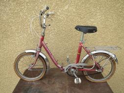 Pieghevole Vintage Bambino 1960 Marca Francia Vecchio Ciclo