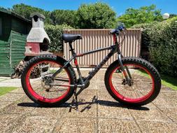 FAT BIKE BICI RUOTE LARGHE CAMBIO SHIMANO TELAIO ALLUMINIO F