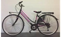 Citybike Donna 28" 6v - Nero/fuxia