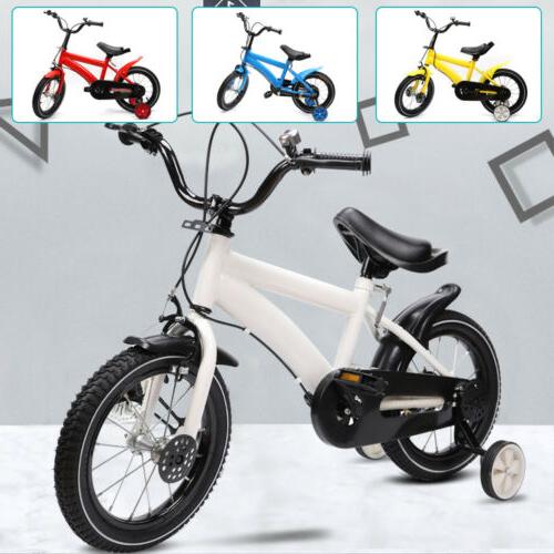 14 pollici bicicletta per bambini bianca rossa