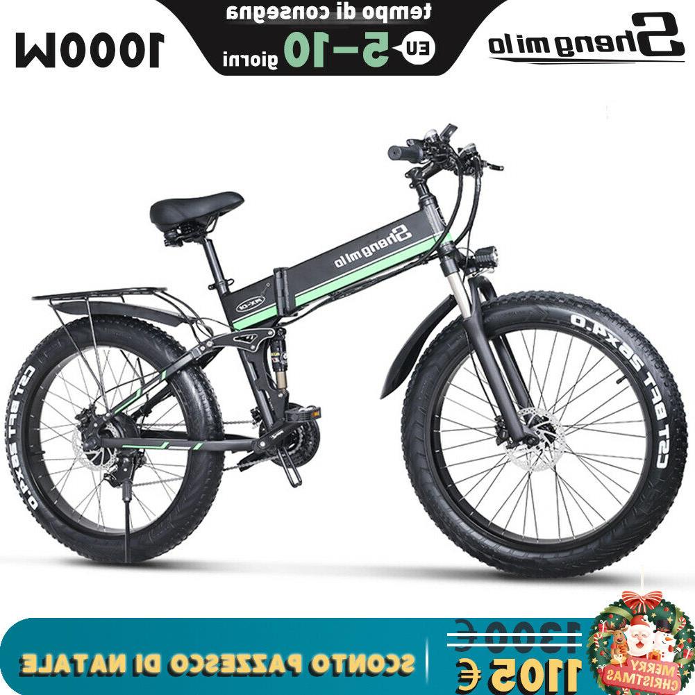 26 bici elettrica 1000w montagna citta grasso