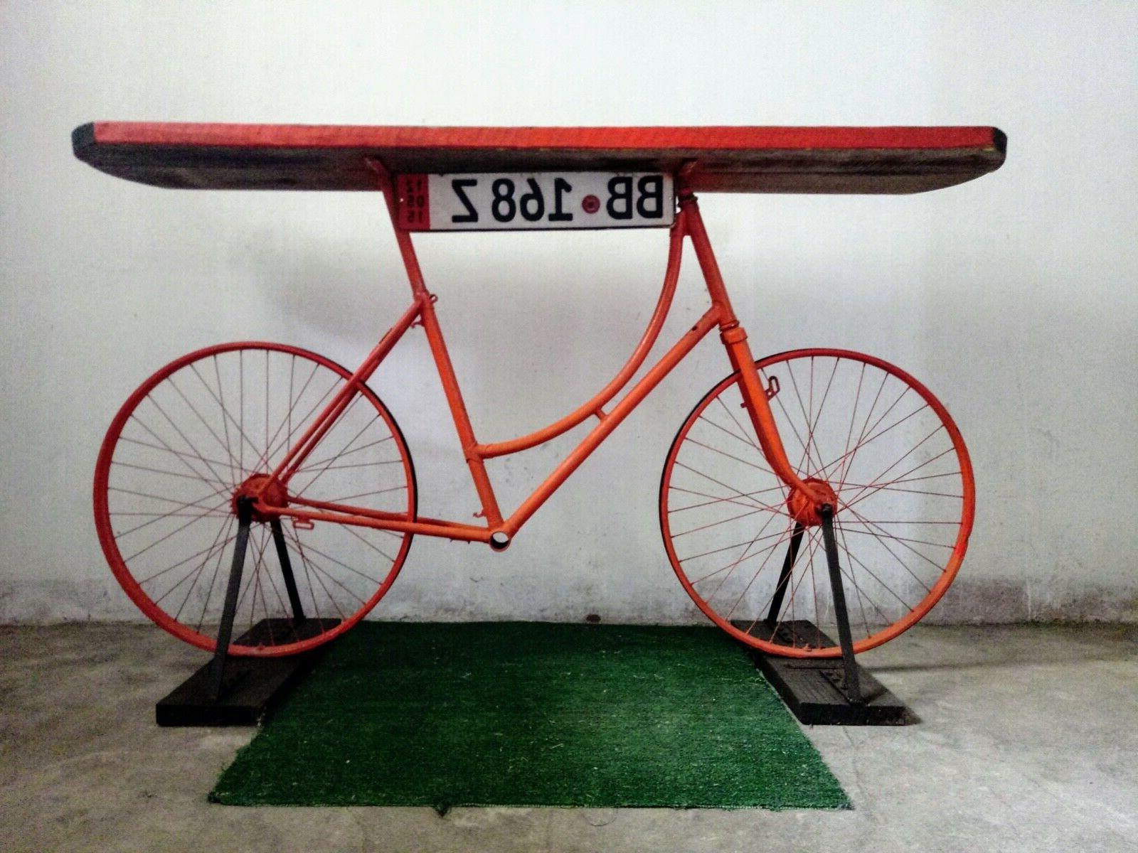 banco con bicicletta 170 x 35 x
