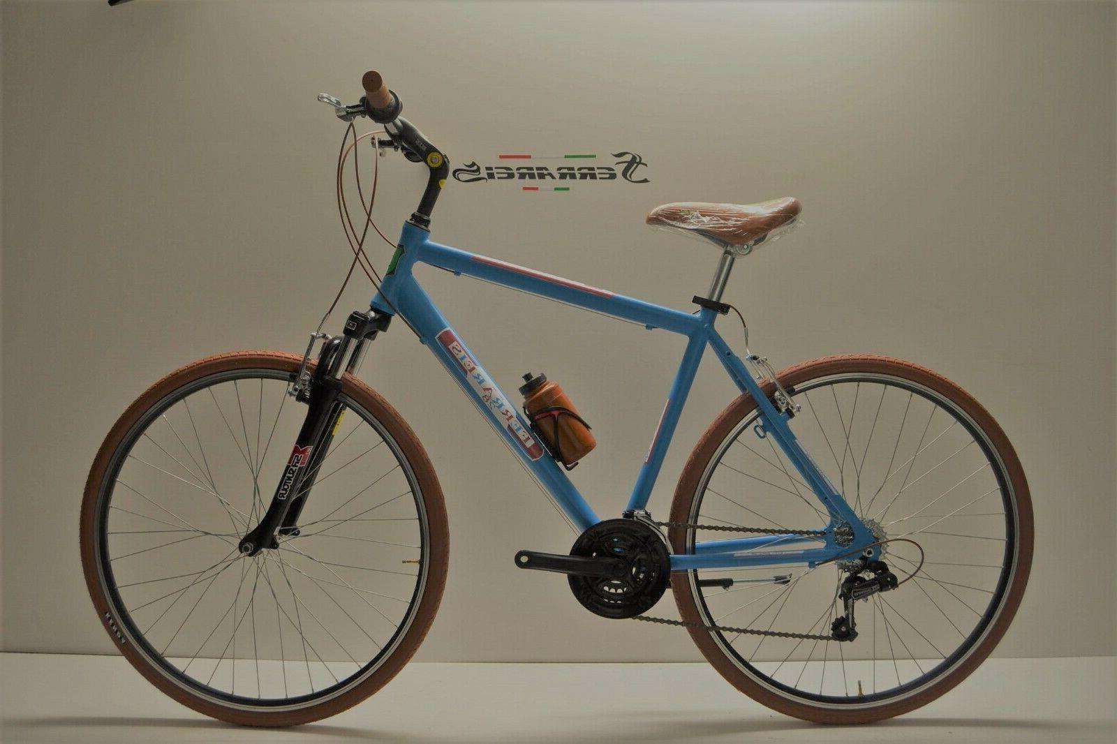 bici 28 uomo in alluminio celeste