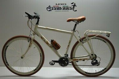 bici city bike trekking ibrida 28 panna