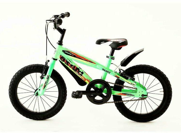 bici da bimbo bambino 16 verde fluo