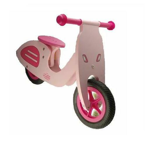 bici pedagogica in legno scooter vespa senza