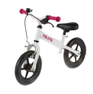 bici senza pedali con freno bianco rosa
