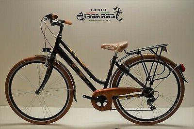 bici trekking city bike 28 donna alluminio