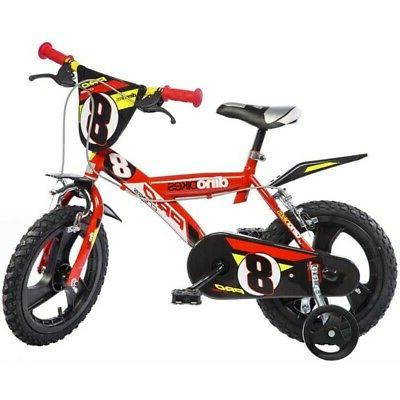 bicicletta 16 pollici rossa bambino mtb mountain