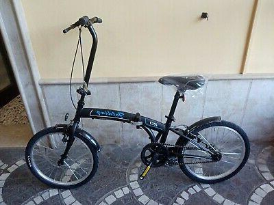bicicletta 20 pieghevole folding colore nero 1