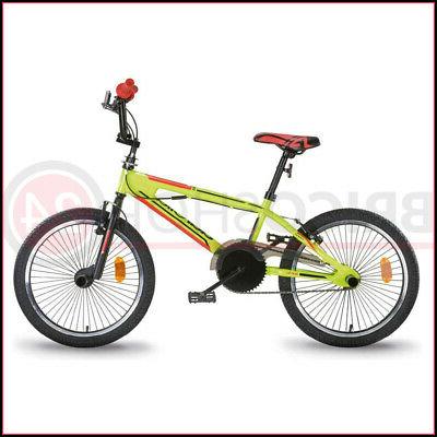 bicicletta 20 pollici freestyle fluo per bambino