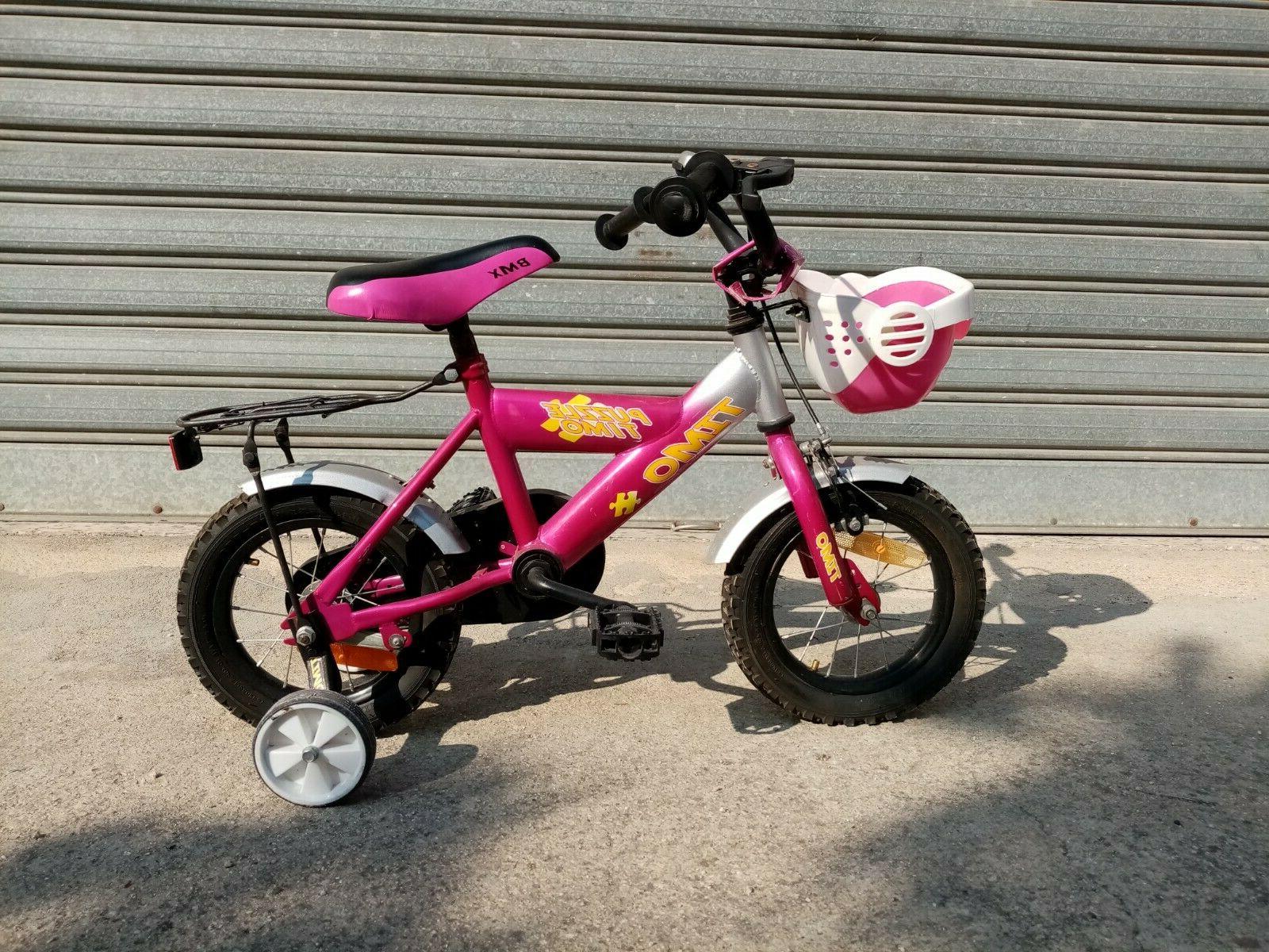 bicicletta bambini con pedali rotelle e asta