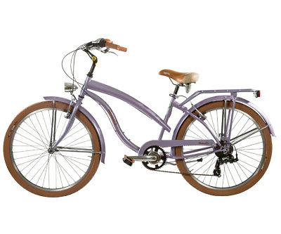 bicicletta city bike donna beach cruiser 7v
