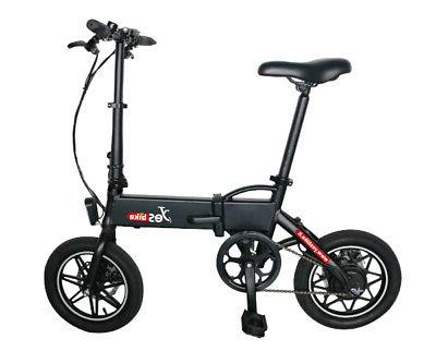 bicicletta elettrica con pedalata assistita pieghevole nero